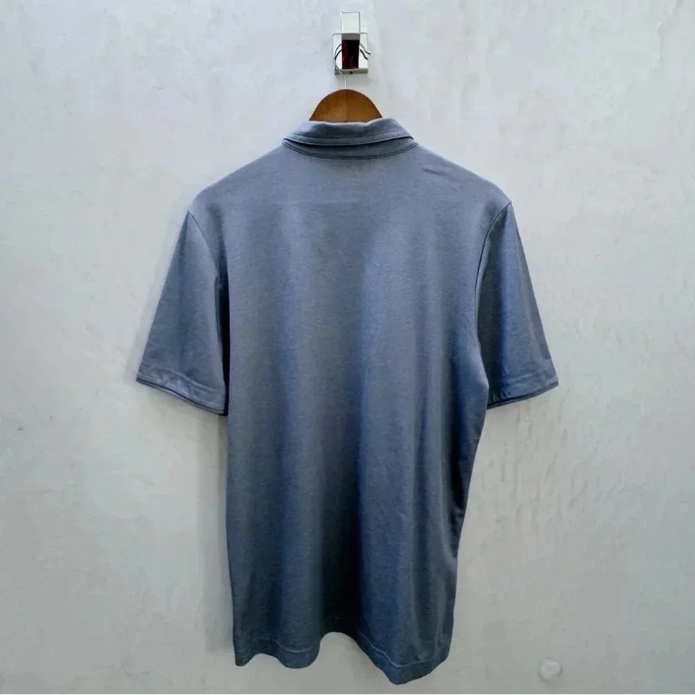 Travis Matthew || Golf Polo in Purple Oxford Knit Color Medium